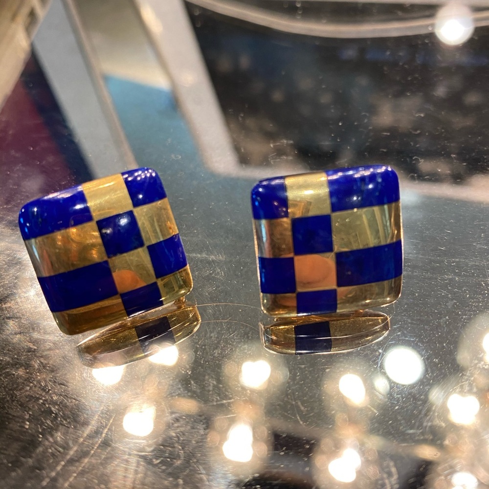 Tiffany and co 1980 angela Cummings gold lapis
